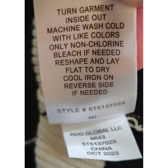 Black White Striped Knit Midi Sweater Dress XS Boat Neck Long Sleeve Nautical - Picture 7 of 7